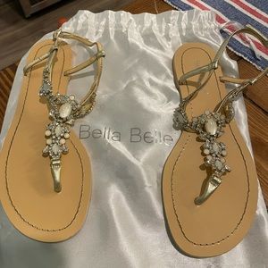 Bella Belle Luna Gold Wedding Sandals